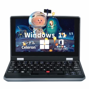 12GBメモリ 7インチ小型ノートパソコン Office2019付き Windows 11 Pro搭載ポケットPC タッチパネル付き ノートPC 7型フルHD液晶USB3.0/m