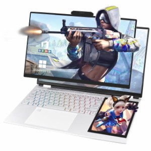 日本初登場 ダブル液晶スクリーンノートパソコン Windows 11Office 2019搭載 15.6インチ狭額縁大画面液晶+7インチタッチスクリーン FHD I