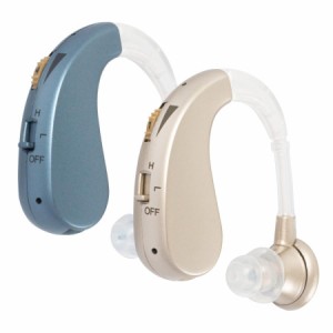 補聴器 集音器 充電式 軽量 充電式 左右両用耳掛け式 2種類モード 音質切り替え機能を搭載 シリコーン 両親 高齢者用 敬老の日 プレゼン