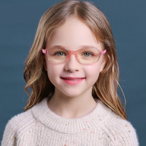 ブルーライトカット 子供用メガネ 平面 スクエア型 ソフトTRメガネ ブルーライトカットメガネ 子供用 保護メガネ 目を守るメガネ