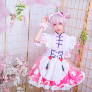 メイド服 猫耳 コスプレ 衣装 仮装 女装 フリル ロリータ コスプレ衣装 かわいい カチューシャ 豪華セット レディース ドレス セクシー 