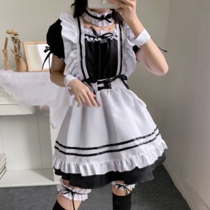 ハロウィン コスプレ コスプレ衣装 メイド服 メイド 定番 ロリータ ワンピース 可愛い 猫耳 半袖 女の子 洋服 お姫様 人気 萌え 衣装 仮