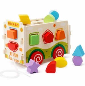 木のおもちゃ 車 型はめパズル 型はめ室内 遊び おもちゃ ギフト 子供のおもちゃ 知育おもちゃ 木のおもちゃ つみき 男の子 女の子 誕生