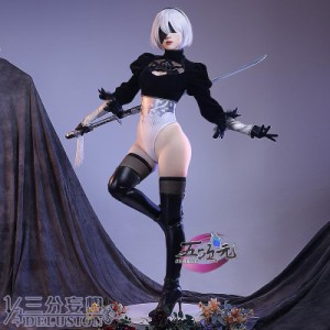 三分妄想　NieR Automata ニーア オートマタ　コスプレ　2B ヨルハ二号B型　スカートなしVer　衣装　※ウィッグ　追加可能