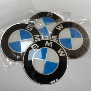 BMW ロゴ ホイールセンターキャップシール 4枚セット 直径65mm 防塵 ※1 3 5シリーズ X1 X3 F10 F20 F25 F30 E46 E87 E88 E89 E90 E92 E9