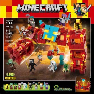 新品 MINECRAFT マインクラフト ブロック おもちゃ 収納 発光ブロック 溶岩守護者 レゴ互換 マイクラ ブロック おもちゃ 子供 クリスマス