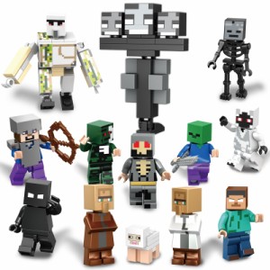 【ポイント１０倍】レゴ ミニフィグ マイクラ風 マインクラフト風 13体セット 互換 LEGO ミニフィギュア ブロック おもちゃ キッズ 送料