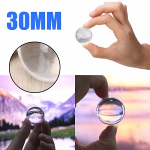 [大きさ 30mm 3cm] クリスタルガラスボール ディスプレイ（クリア/透明） 1個販売 ショーケース イミテーション 飾り 水晶風 球体 雑貨 
