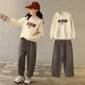 キッズジャージ 女の子 スウェットセット ジャージ上下 子供服 パンツセット Tシャツ 長パンツ 長ズボン 長袖 春服 秋服 セットアップ 2