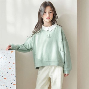 子供服 女の子 パーカー 長袖 トレーナー Tシャツ トップス スウェット キッズ キッズ 上着 プレゼント レイヤード スポーツウェア 幼稚