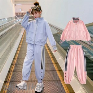  子供服 セットアップ キッズ 女の子 長袖 春秋 上下セット トップス Tシャツ パーカー ロングパンツ 子供ジャージ スポーツウェア 運動