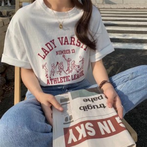 プリントTシャツメンズ 半袖 夏  ストリート カジュアル  男 女 サーフ 親子 ペア  綿 100%  コットン お揃い カットソー ホワイト ベー