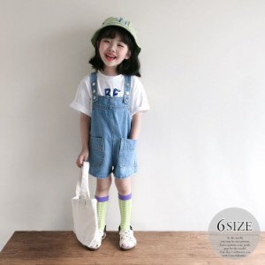 パンツ サロペット 子供 デニムパンツ カジュアル 子供服 かわいい おしゃれ 子供服 キッズ 男の子 女の子 ボトムス ハーフパンツ ショー