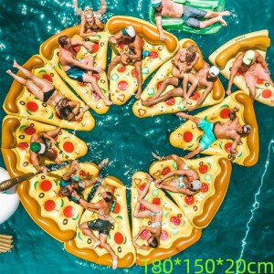 浮き輪ピザ柄 大人水上 レジャー プール海水浴 水遊び浮きボード 水上ベッド ビッグサイズ目立つ面白い