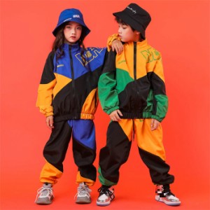 ダンスウェア ヒップホップ 女の子 男の子 ダンス服 子供服 セットアップ トップス パンツ ジャズダンス ダンス着 ステージ ストリートダ