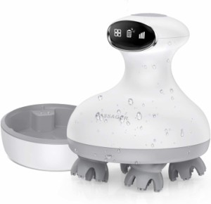 ヘッド 頭皮 電動 ブラシ 新3D サロン級 家庭用 防水式 USB お風呂使用 ホワイト