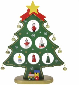クリスマス オーナメント ナチュラル 木製 卓上 クリスマス飾り 置物 クリスマス雑貨 オブジェ 吊り下げ 人形付き 部屋 装飾品 デコレー