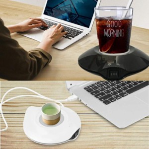 カップウォーマー 卓上 コップ 冷却 加熱 コーヒー　あったか お茶 飲みごろ 薄型 USB コースター 冷熱両用 カップホルダー 10℃〜70℃ 