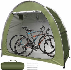 自転車テント バイクガレージ 1-2台用 自転車置き場屋外自転車テント 自転車カバー 自転車収納 カット・遮熱・耐水加工 折りやすい設計 