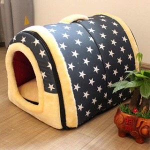 猫 犬 ベッド 犬ハウス 犬小屋 ドーム型ベッド 猫ハウス 猫ベッド 室内用 ペットベッド ドーム型 オシャレ かわいい 両用 折りたたみ 2wa