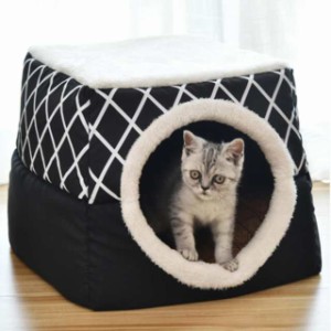 猫 犬 ベッド ハウス 2way ペットベッド ペットハウス 冬 通年 防音 ペットマット 猫ハウス 犬ハウス 室内 秋冬用 ふわふわ 暖かい 滑り