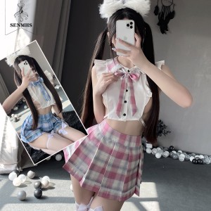  コスプレ セクシー セーラー服 学生服 ベビードール 下着 エロ ランジェリー 女子高生 チェック柄 jk アニメ コスチューム 可愛い 仮装 