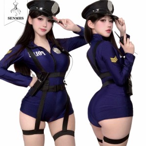  コスプレ セクシー ポリス 婦人警官 警察 POLICE 下着 コスチューム 可愛い 海軍風 女子制服 ボンデージ ボディコン 衣装 仮装 ミニ へ