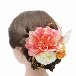 ヘッドドレス 和装 着物用 花 髪飾り ヘアアクセサリー ウェディング ブライダル 結婚式 フォーマル フラワー 花嫁 髪留め 二次会 卒業式