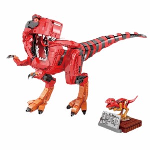 レゴ互換　ブロック　fc6201　恐竜シリーズ　ティラノサウルス　T-REX　レッド　１７５６ピース レゴ互換品 lego レゴ互換 レゴブロック 