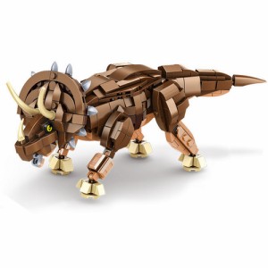 レゴ互換　ブロック　612007　恐竜シリーズ　トリケラトプス　化石版付き　７３１ピース レゴ互換品 lego レゴ互換 レゴブロック 互換品 