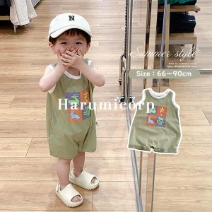 ベビー服 ロンパース 男の子 女の子 カバーオール 綿 子供服 新生児 赤ちゃん 春夏 66 73 80 901歳 2歳 3歳 お出かけ