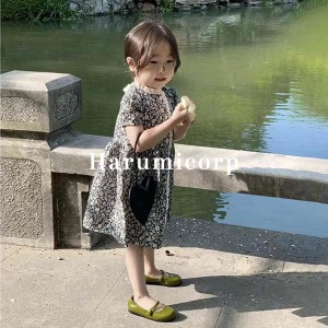 ワンピース 女の子 子供服 半袖ワンピース キッズ 花柄 ベビー服 子供ドレス 卒園式 ピアノ 発表会 卒業式 韓国子ども服 春秋 おしゃれ 