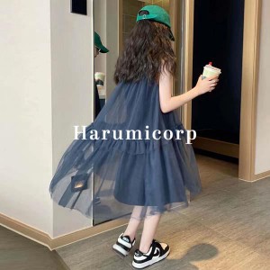 ワンピース キッズ 子供服 女の子 夏服 ベビー服 ロングワンピース チュール 韓国子ども服 ジュニア おしゃれ かわいい 結婚式 七五三 入