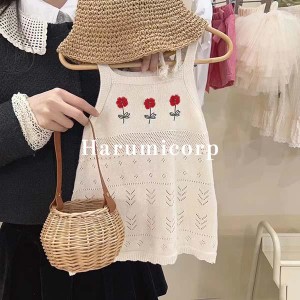 ワンピース キッズ 子供服 女の子 夏服 ベビー服 ニットワンピース 韓国子ども服 ジュニア おしゃれ かわいい 入学 入園 保育園 幼稚園 