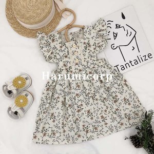 ワンピース キッズ 子供服 女の子 夏服 ベビー服 花柄ワンピース 韓国子ども服 ジュニア おしゃれ かわいい 子供 ドレス ピアノ 発表会 