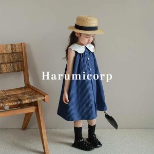 ワンピース キッズ 子供服 女の子 夏服 ベビー服 シャツワンピース 韓国子ども服 ジュニア おしゃれ かわいい 子供 ドレス ピアノ 発表会