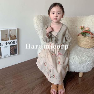 ワンピース キッズ 子供服 女の子 夏服 ベビー服 花柄ワンピース 韓国子ども服 ジュニア おしゃれ かわいい 子供 ドレス ピアノ 発表会 