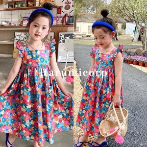 ワンピース キッズ 夏服 子供服 女の子 ベビー服 花柄ワンピース 子ども服 ジュニア おしゃれ かわいい 子供 ドレス ピアノ 発表会 結婚