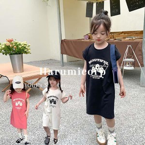 ワンピース キッズ 夏 女の子 150cm 80cm 子供服 Tシャツワンピース ジュニア ベビー服 子ども服 おしゃれ かわいい 七五三 入学 入園 保