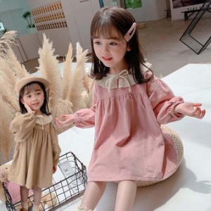 ワンピース キッズ 子供服 女の子 長袖ワンピース ベビー服 春秋 子ども服 赤ちゃん 女児 子供ドレス 結婚式 おしゃれ 可愛い 七五三 入