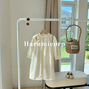 ワンピース キッズ 子供服 女の子 長袖ワンピース 綿 ベビー服 春秋 刺? 子ども服 赤ちゃん 女児 子供ドレス 結婚式 ジュニア おしゃれ 