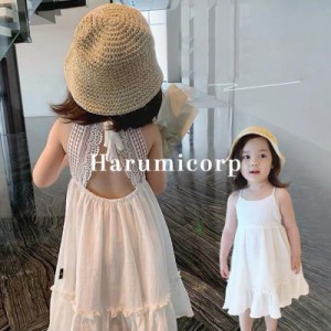 ワンピース キッズ 女の子 子供服 レースワンピース 夏 ベビー服 赤ちゃん ビーチ 海 旅行 夏休み 子ども服 ジュニア おしゃれ かわいい 