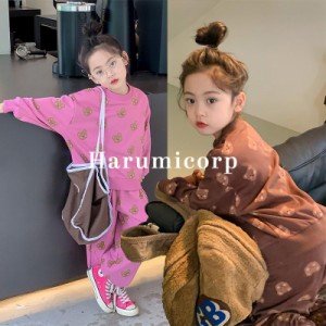 セットアップ キッズ 兄妹 子供服 女の子 男の子 tシャツ 長袖 ロングパンツ おしゃれ 可愛い ベビー服 春 秋 ジャージ 上下セット スポ