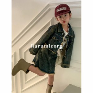 カウボーイスーツ上下セット 韓国子供服 女の子 コート 長袖 スカート ベビー服 セットアップ キッズ ジュニア 女児 おしゃれ 可愛い 上