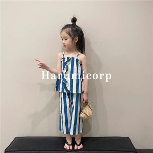 キッズ セットアップ 夏 子供服 女の子 おしゃれ 韓国子ども服 Tシャツ ガウチョパンツ ジュニア ベビー服 トップス ボトムス 入学 入園 