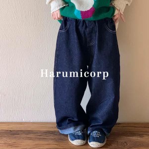 デニム ロングパンツ キッズ 子供服 男の子 女の子 ジーンズ ジュニア ベビー服 春秋 長ズボン 綿 おしゃれ 可愛い ボトムス 赤ちゃん 入