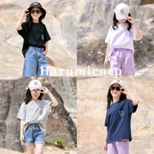 tシャツ 女の子 男の子 子供服 トップス キッズ 夏服 半袖 Tシャツ カットソー 丸首 韓国 ジュニア こども服 ベビー服 おしゃれ 可愛い 