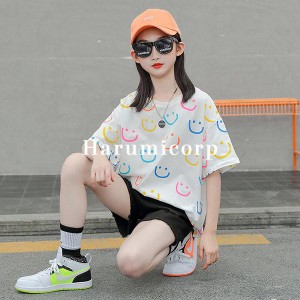 子供服 tシャツ 女の子 トップス キッズ 夏 半袖 Tシャツ 綿 丸首 韓国子供服 カットソー こども服 ジュニア ベビー服 おしゃれ 可愛い 