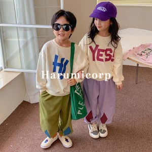 トップス キッズ 80?140cm 子供服 女の子 男の子 Tシャツ 長袖 春 秋 韓国子ども服 ジュニア tシャツ カットソー ベビー服 おしゃれ 可愛