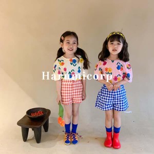 tシャツ キッズ 80?140cm 子供服 女の子 ベビー服 トップス Tシャツ 半袖 春 夏 韓国子ども服 ジュニア 花柄 おしゃれ 可愛い 入園 入学 